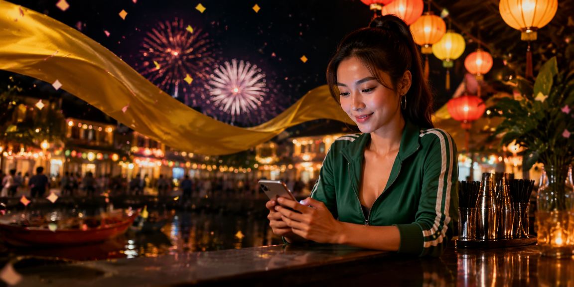Đèn lồng Hội An rực rỡ tượng trưng cho chương trình cashback và bonus trực tuyến